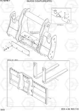 7010 QUICK COUPLER(STD) HL730TM-7, Hyundai