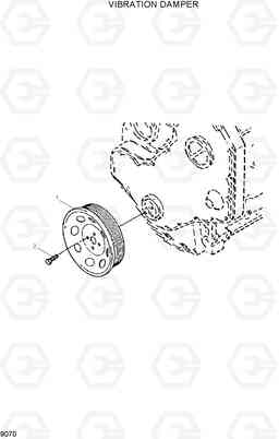 9070 VIBRATION DAMPER HL730TM-7, Hyundai