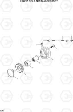 9080 FRONT GEAR TRAIN ACCESSORY HL730TM-7, Hyundai