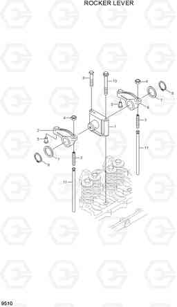 9510 ROCKER LEVER HL730TM-7, Hyundai