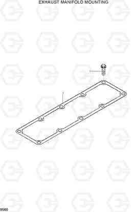 9560 EXHAUST MAINFOLD MOUNTING HL730TM-7, Hyundai