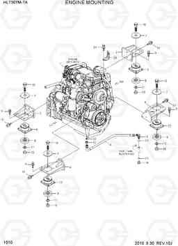 1010 ENGINE MOUNTING HL730TM-7A, Hyundai