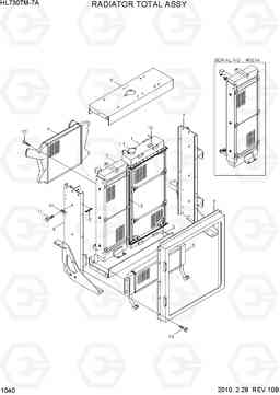 1040 RADIATOR TOTAL ASSY HL730TM-7A, Hyundai