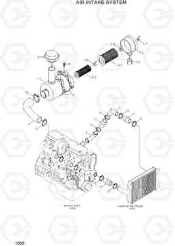 1050 AIR INTAKE SYSTEM HL730TM-7A, Hyundai