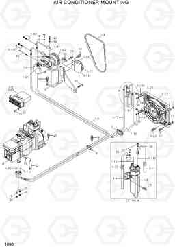 1090 AIR CONDITIONER MOUNTING HL730TM-7A, Hyundai