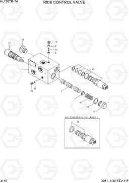 4110 RIDE CONTROL VALVE HL730TM-7A, Hyundai