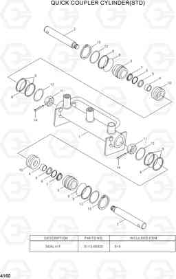 4160 QUICK COUPLER CYLINDER(STD) HL730TM-7A, Hyundai