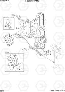 5010 FRONT FRAME HL730TM-7A, Hyundai