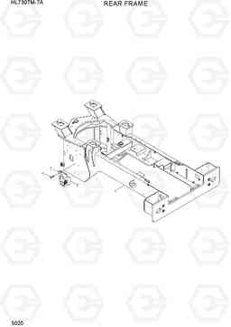 5020 REAR FRAME HL730TM-7A, Hyundai