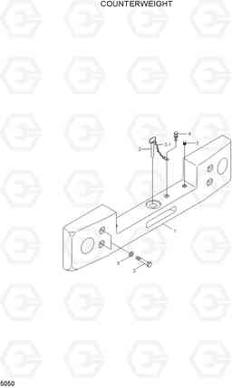 5050 COUNTERWEIGHT HL730TM-7A, Hyundai