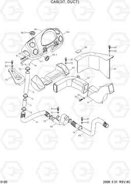5100 CAB(3/7, DUCT) HL730TM-7A, Hyundai