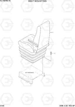 5140 SEAT MOUNTING HL730TM-7A, Hyundai