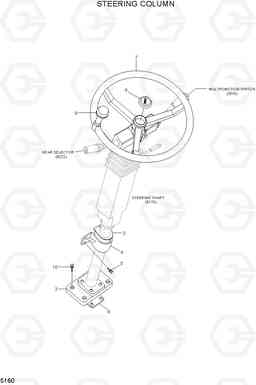 5160 STEERING COLUMN HL730TM-7A, Hyundai