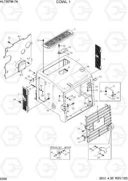 5200 COWL 1 HL730TM-7A, Hyundai