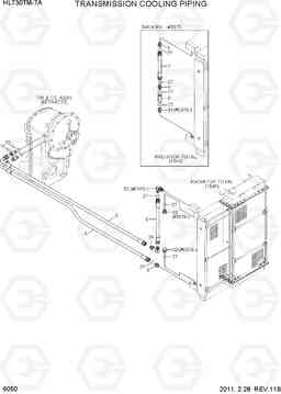 6050 TRANSMISSION COOLING PIPING HL730TM-7A, Hyundai