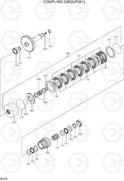 6110 COUPLING GROUP(K1) HL730TM-7A, Hyundai