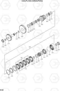 6140 COUPLING GROUP(K4) HL730TM-7A, Hyundai