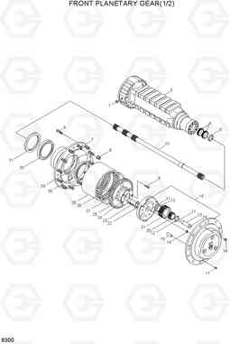 6300 FRONT PLANETARY GEAR(1/2) HL730TM-7A, Hyundai