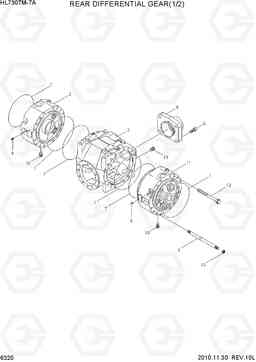 6320 REAR DIFFERENTIAL GEAR(1/2) HL730TM-7A, Hyundai