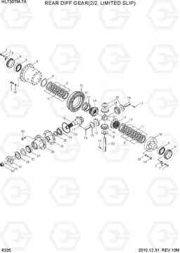 6335 REAR DIFF GEAR(2/2, LIMITED SLIP) HL730TM-7A, Hyundai