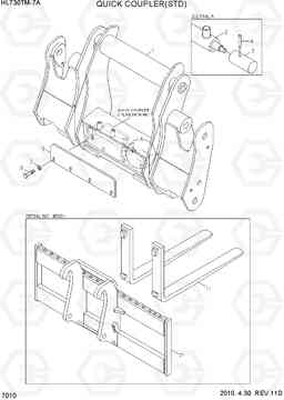 7010 QUICK COUPLER(STD) HL730TM-7A, Hyundai