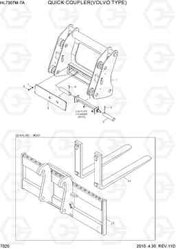 7020 QUICK COUPLER(VOLVO TYPE) HL730TM-7A, Hyundai