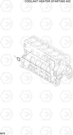 9070 COOLANT HEATER STARTING AID HL730TM-7A, Hyundai