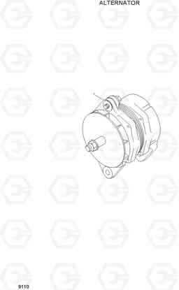 9110 ALTERNATOR HL730TM-7A, Hyundai
