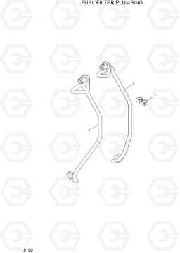 9150 FUEL FILTER PLUMBING HL730TM-7A, Hyundai