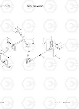 9200 FUEL PLUMBING HL730TM-7A, Hyundai