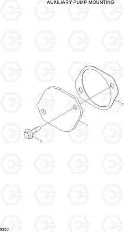 9250 AUXILIARY PUMP MOUNTING HL730TM-7A, Hyundai