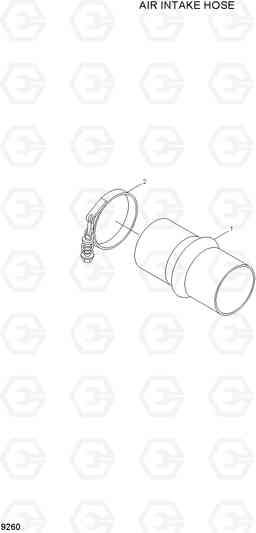 9260 AIR INTAKE HOSE HL730TM-7A, Hyundai