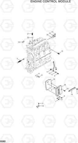 9390 ENGINE CONTROL MODULE HL730TM-7A, Hyundai
