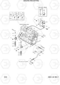 1010 ENGINE MOUNTING HL740-3(-#0847), Hyundai