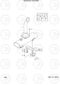 1060 EXHAUST SYSTEM HL740-3(-#0847), Hyundai