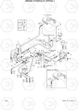 2050 BRAKE HYDRAULIC PIPING 1 HL740-3(-#0847), Hyundai