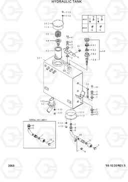 2060 HYDRAULIC TANK HL740-3(-#0847), Hyundai