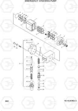 2081 EMERGENCY STEERING PUMP HL740-3(-#0847), Hyundai