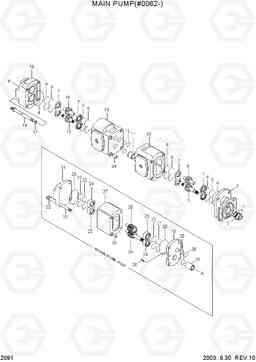 2091 MAIN PUMP(#0062-) HL740-3(-#0847), Hyundai