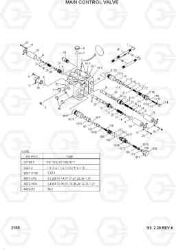 2100 MAIN CONTROL VALVE HL740-3(-#0847), Hyundai