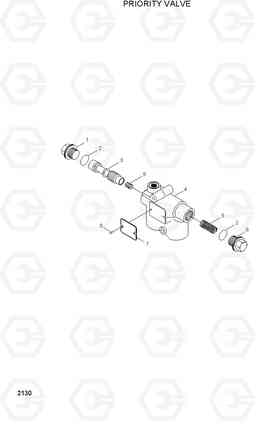 2130 PRIORITY VALVE HL740-3(-#0847), Hyundai