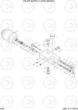 2150 PILOT SUPPLY UNIT(-#0703) HL740-3(-#0847), Hyundai