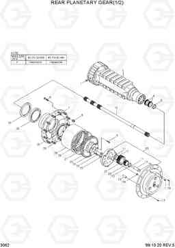 3062 REAR PLANETARY GEAR(1/2) HL740-3(-#0847), Hyundai