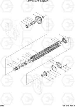 3140 LOW SHAFT GROUP HL740-3(-#0847), Hyundai