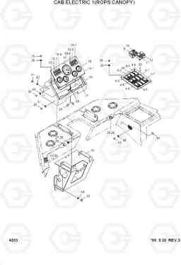 4033 CAB ELECTRIC 1(ROPS CANOPY) HL740-3(-#0847), Hyundai