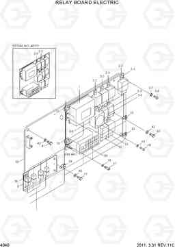 4040 RELAY BOARD ELECTRIC HL740-3(-#0847), Hyundai