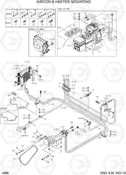 4080 AIRCON & HEATER MOUNTING HL740-3(-#0847), Hyundai