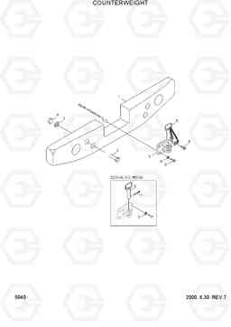 5040 COUNTERWEIGHT HL740-3(-#0847), Hyundai