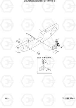 5041 COUNTERWEIGHT(HL740XTD-3) HL740-3(-#0847), Hyundai