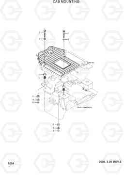 5054 CAB MOUNTING HL740-3(-#0847), Hyundai